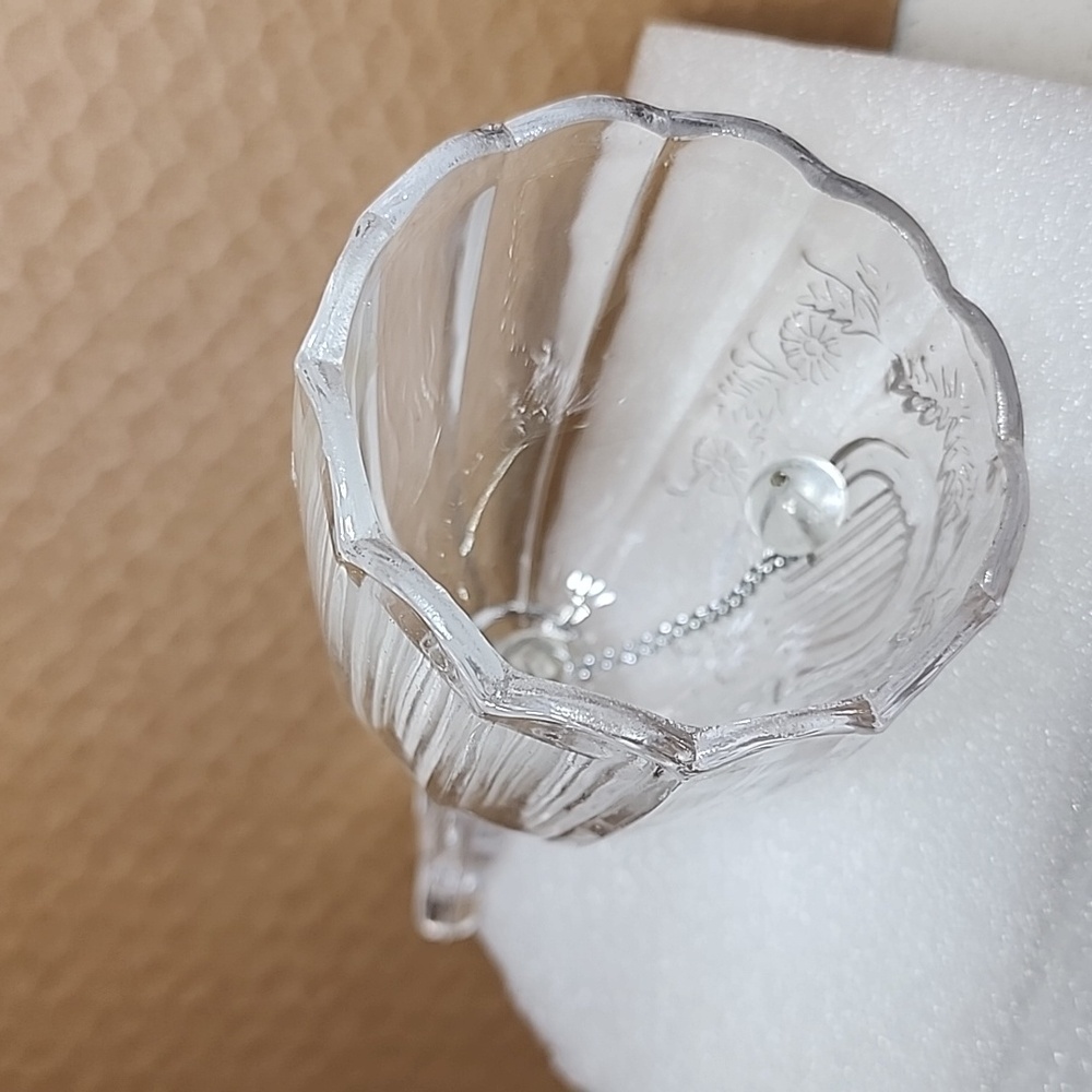 Bell with Lyre Harp Handle. ArtMart Vintage original sticker 24% Lead Crystal - Picture 7 of 12